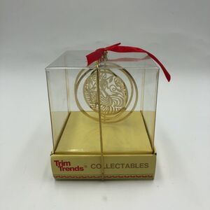 Vintage Trim Trends Gold Tone Christmas Tree Ornament Swan Bird Dove